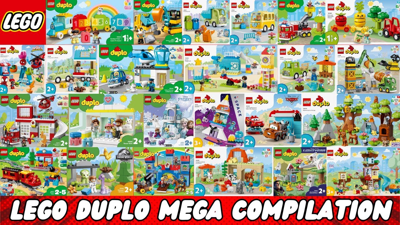 LEGO DUPLO Mega Compilation (unboxing & building)