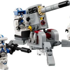 milles on neli LEGO minifiguuri ja sõidukihävituskahur AV-7.