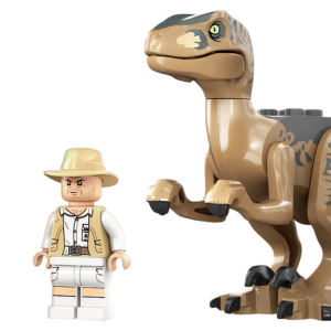 kokkupandav dinosauruse aedik ja maastur.