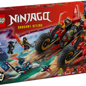 Lapsed saavad nautida mängimist selle põneva LEGO® NINJAGO® kolm-ühes Ninja lahinguautoga