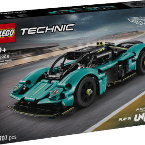 Selles Aston Martin Valkyrie autokomplektis on kokkupandav LEGO® Technic sportautomudel