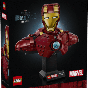 See kogutav LEGO® ǀ Marvel Iron Man MK4 büst on detailne kokkupandav ehitus- ja esitluskomplekt superkangelaste täiskasvanud fännidele.