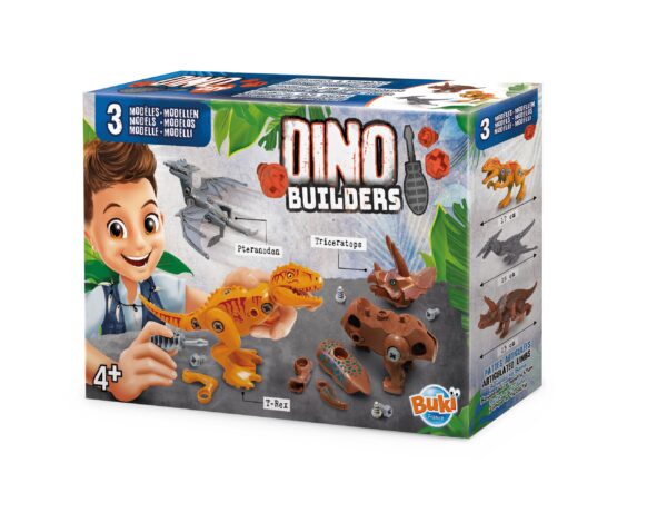 Harjuta kruvikeeraja käsitlemist ja monteeri kokku ägedad dinosaurused!