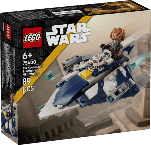 Innusta lapsi mängima sarja Star Wars: Kloonide sõjad™ seiklusi koos LEGO® Star Wars™ Plo Kooni Jedi Starfighter™ mikrovõitlejaga.