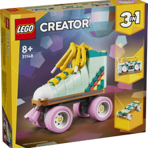 Lahe LEGO® Creator kolm ühes komplekt võimaldab lastel ehitada värvilise liikuva rulluisumänguasja