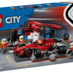 Ülikiire rehvivahetus ootab sind selles LEGO City F1 Ferrari võidusõiduauto komplektis