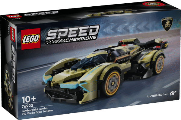 Mängufännid ja lapsed ehitavad ja saavad mängida selle LEGO Speed ​​Champions Lamborghini Lamborghini Lambo V12 Vision GT Super Car ehitusmänguasjaga.