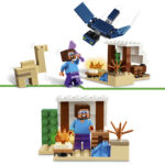 kus Minecrafti tegelane Steve astub vastu lendavale Fantoomile.
