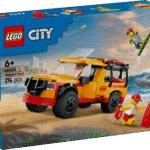 Lapsed saavad sukelduda rannaseiklustesse LEGO City vetelpäästja rannapäästeveoki ehituskomplektiga