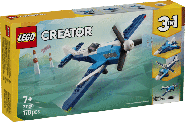 Lapsed saavad LEGO Creator Lennukid: võidusõidulennuki komplektiga taevasse tõusta ja seejärel selle reaktiivlennukiks või helikopteriks ümber ehitada.