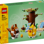 Lapsed mängivad lõbusaid lugusid LEGO® Kevade loomade mänguväljakuga