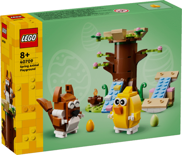 Lapsed mängivad lõbusaid lugusid LEGO® Kevade loomade mänguväljakuga