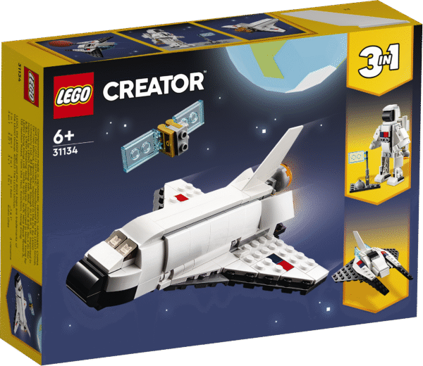 Lastele ja kosmoseseikluste fännidele meeldib kindlasti see Creator 3in1 kosmosesüstiku mängukomplekt