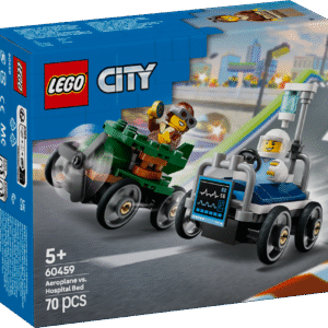 Selle LEGO City Lennuk vs haiglavoodi võidusõiduautode komplektiga