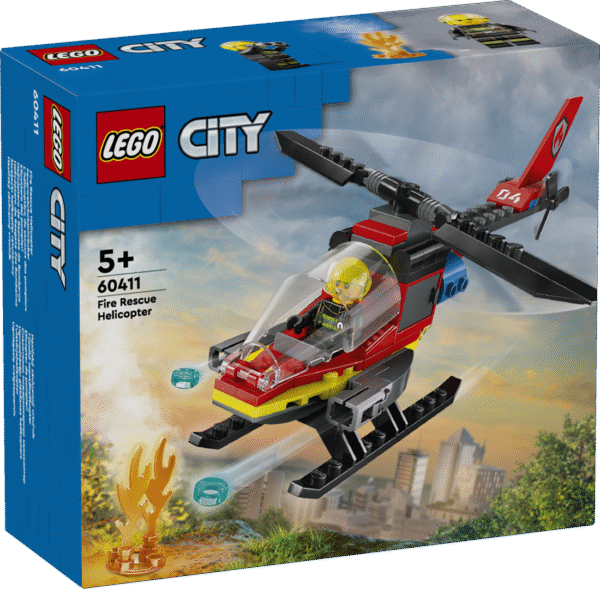 Lastest saavad selle LEGO® City Tuletõrjehelikopter mänguasjaga