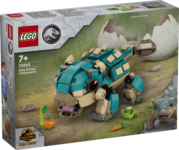 Rõõmusta noori sarja Camp Cretaceous fänne LEGO® Jurassic World mängu- ja esitlusmudeliga