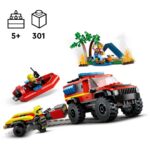 mis sisaldab 4x4 tuletõrjeauto mänguasja