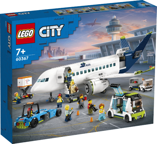 Kvaliteetne mängukomplekt LEGO® City Reisilennuk koos lennujaama bussi