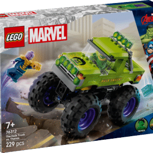 LEGO® ǀ Marvel The Hulki veoauto vs. Thanos – kokkupandav laste megaveok amortisaatoritega on lahe loominguline superkangelase kingitus lastele.