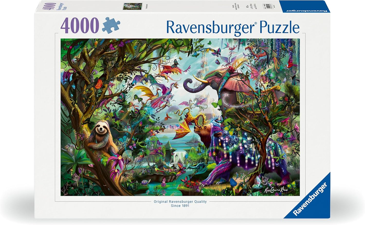 Ravensburger pusle 4000 tk Troopika draakonid Ravensburgeri esmaklassilise kvaliteediga pusled. Iga pusletükk on erinev