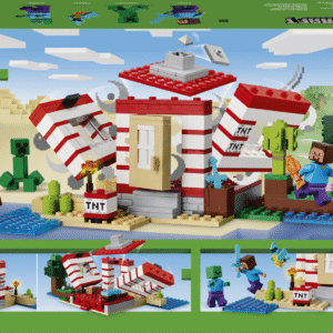 kui nad ehitavad ja esitlevad TNT džunglimaja LEGO® videomängu fännikaupa.