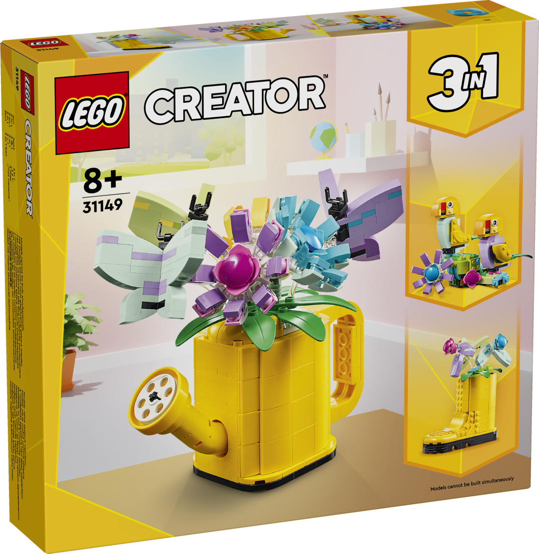 LEGO Creator Lilled kastekannus Lisa igale ruumile värvi selle LEGO® Creator: Lilled kastekannus kolm ühes mänguasjaga