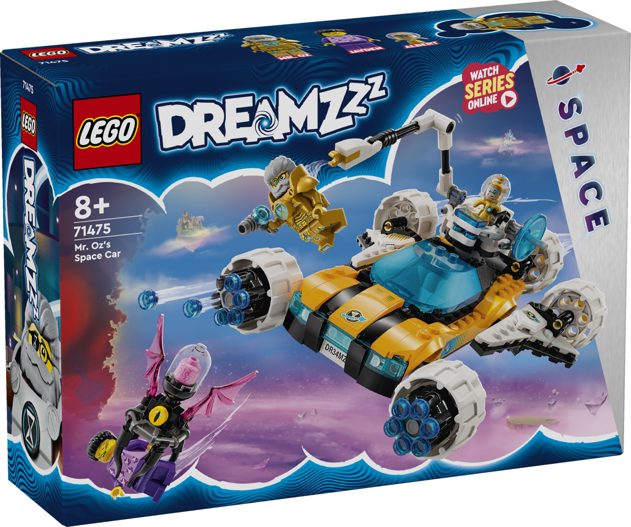 LEGO DREAMZzz Hr Ozi Kosmoseauto Lapsed aitavad hr Ozil Jaydenit päästa LEGO® DREAMZzz™ hr Ozi kosmoseautoga