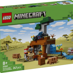 Lastele mõeldud videomängukomplekt Armadillo kaevanduse ekspeditsioon on põnev LEGO Minecraft seiklusmänguasi.