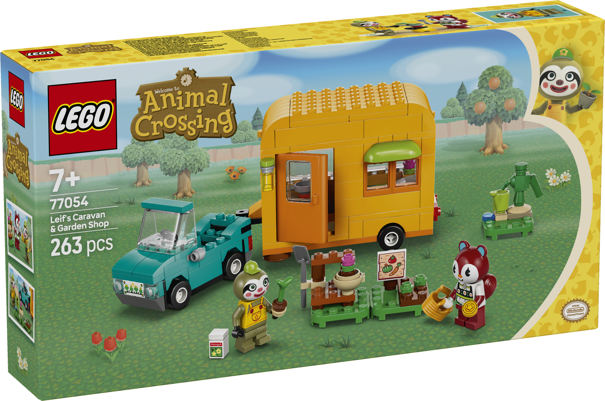 LEGO Animal Crossing Leif haagissuvila ja aiapoega See värviline haagissuvila ja aiapood on suurepärane kingitus 7-aastastele ja vanematele lastele