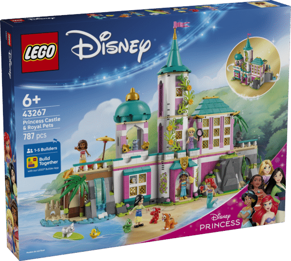 Rõõmusta last või Disney printsessi fänni selle LEGO® ǀ Disney kokkupandava mängulossi komplektiga