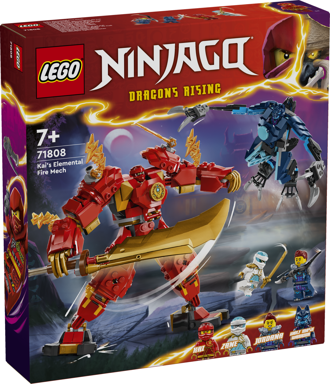LEGO Ninjago Kai Tule elemendi robot Seninägemata robotiehitusmänguasi võimaldab lastel luua oma kohandatud LEGO® roboti