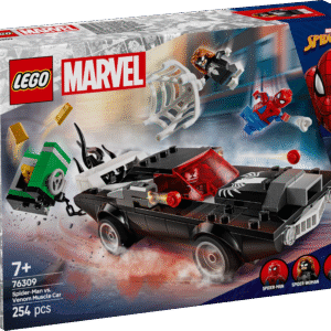 LEGO Marvel Spider-Man vs. Venomi muskelauto on lahe kuulsate tegelaskujudega ehitus- ja mängukomplekt