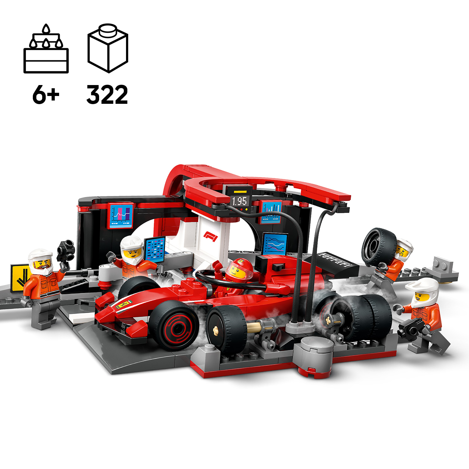 image_raw meeskonda ja Ferrari võistlusautot.