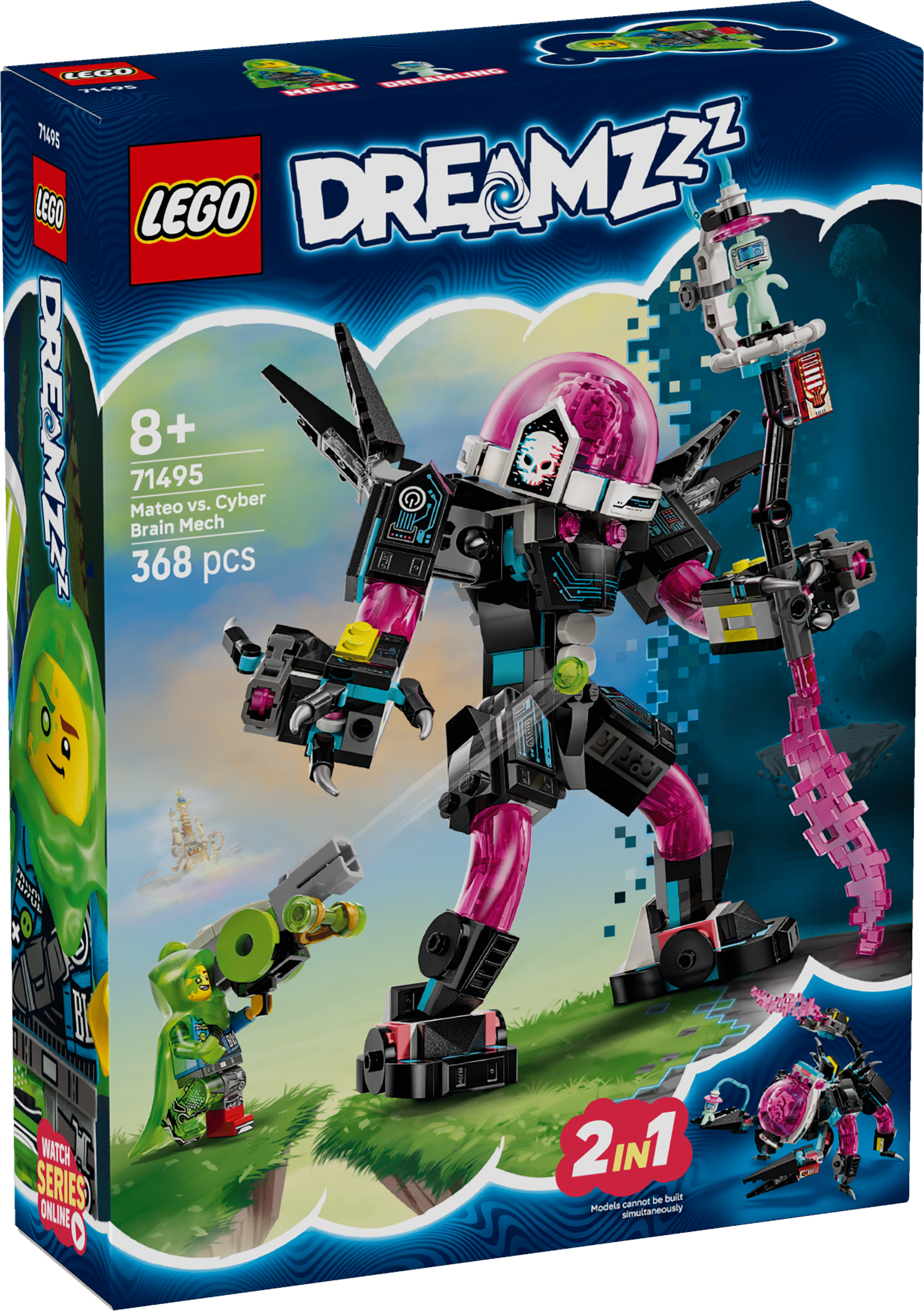LEGO Dreamzzz Mateo vs. küberaju robot Lase lastel ehitada oma seiklus fantaasiamängukomplektiga