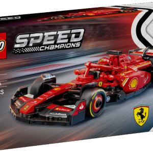 F1 fännid ja vähemalt 10-aastased lapsed saavad seda muljetavaldavat LEGO Speed Championsi Ferrari SF-24 F1 võidusõiduautot ehitada ja esitleda