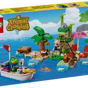 LEGO Animal Crossing kohandatav mänguasi kokkupandava üksiku saare mudeli ning videomängude sarjast pärit Marshali ja Kapp’ni minifiguuridega.