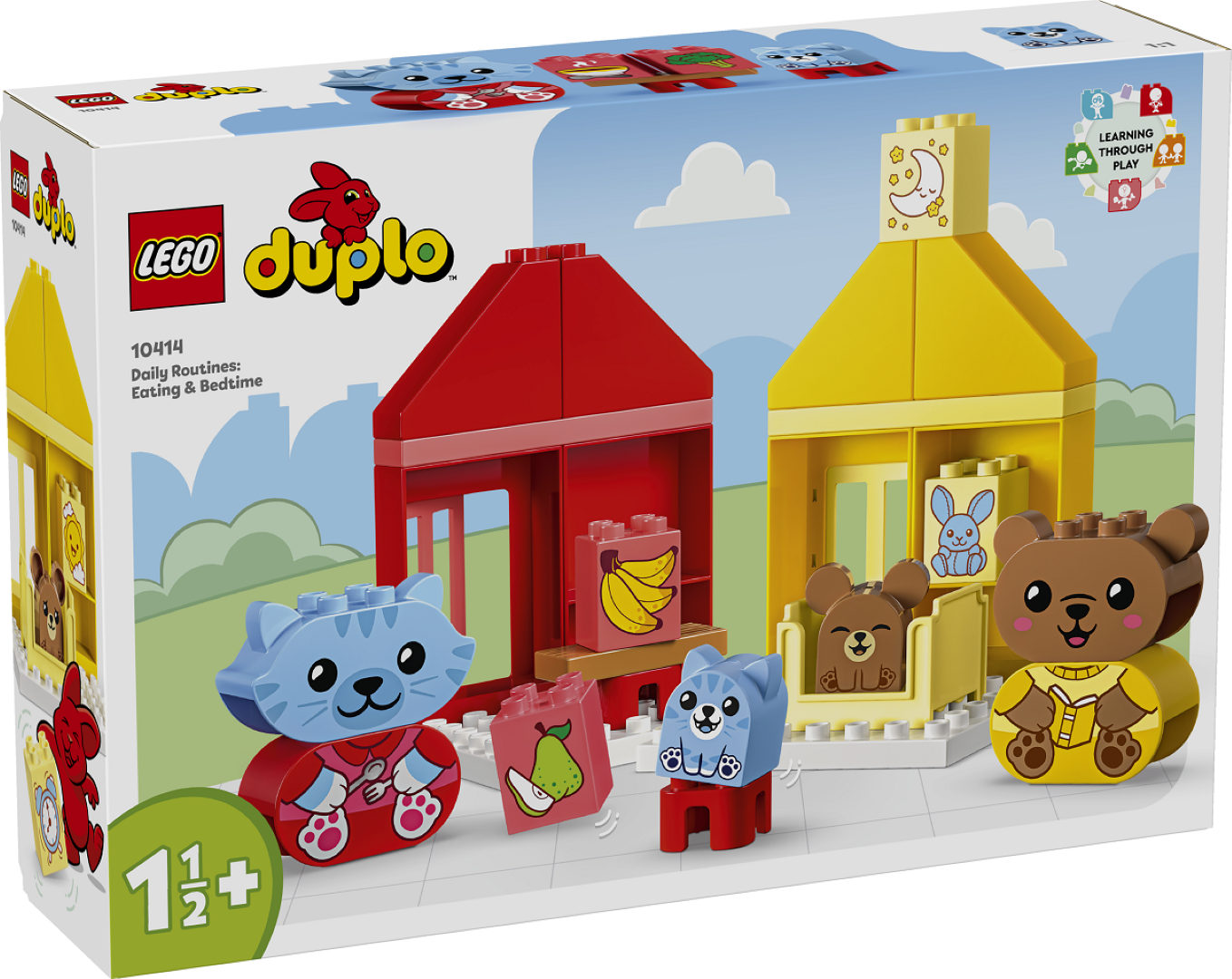 LEGO DUPLO Päevarutiinid: söömine ja magamaminek Minu esimesed päevarutiinid: söömine ja magamaminek on väikelaste mänguasi koos nelja DUPLO® loomamänguasjaga