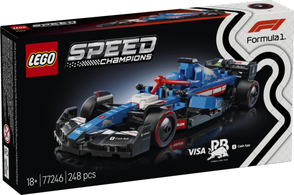 Ehita omaenda Visa Cash App RB VCARB 01 F1 võidusõiduauto selle LEGO Speed Championsi ehituskomplektiga