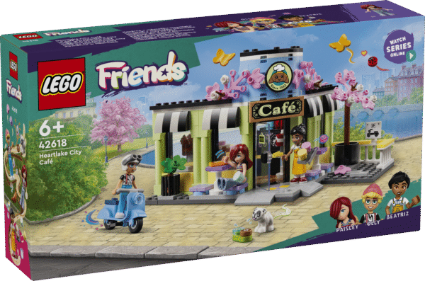 Selle LEGO Friends komplektiga on kaasas kolm mininukku ja koerafiguur