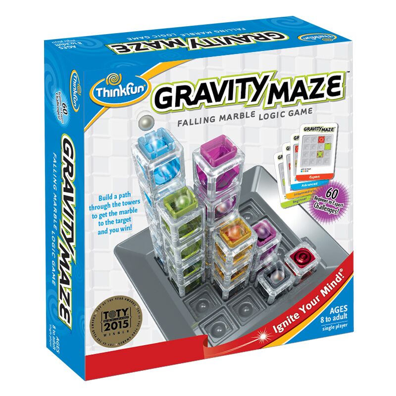 ThinkFun loogika- ja lauamäng: gravitatsiooni labürint Arenda oma arutlusoskust ja visuaalset taju.