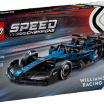 F1 fännid ja vähemalt 10-aastased lapsed saavad seda muljetavaldavat LEGO Speed Championsi Williams Racing FW46 F1 võidusõiduautot ehitada ja esitleda.