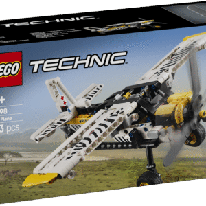 See lennukimudelikomplekt sisaldab kokkupandavat pöörleva propelleriga LEGO Technic kerglennukit ja on suurepärane kingitus lastele.