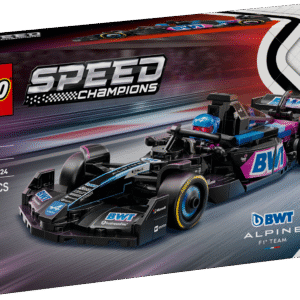 F1 fännid ning vähemalt 10-aastased lapsed saavad seda LEGO Speed Championsi BWT Alpine F1 Team A524 võidusõiduautot ehitada ja esitleda.