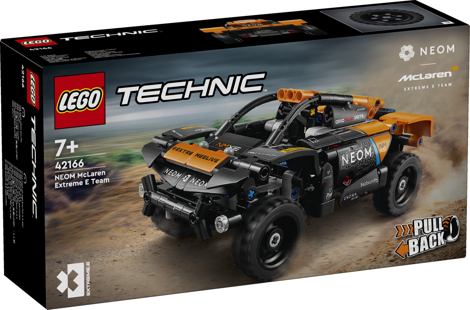 LEGO Technic Neom Mclaren Extreme E Race Car Tagasitõmmatav automänguasi NEOM McLaren Extreme E meeskonna fännidele