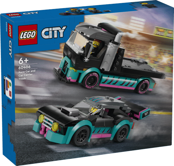 Võidusõiduautode ja veoautode fännid saavad nautida tundide kaupa mängu selle LEGO® komplektiga