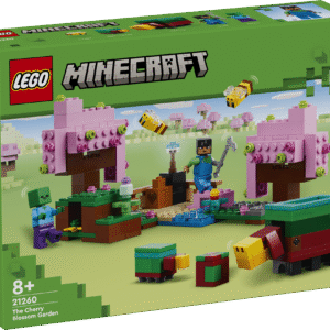 LEGO® Minecraft® Kirsiõites aed on praktiline videomängu mänguasi lastele