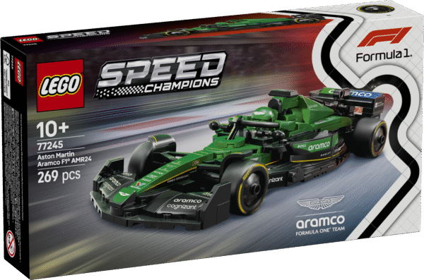 Vormel-1 fännid ning vähemalt 10-aastased lapsed saavad seda LEGO Aston Martin Aramco F1 AMR24 võidusõiduautot ehitada ja esitleda