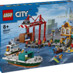 Selles LEGO City komplektis on kaiäärne töötav konteinerikraana