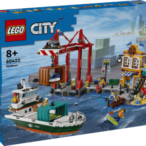 Selles LEGO City komplektis on kaiäärne töötav konteinerikraana
