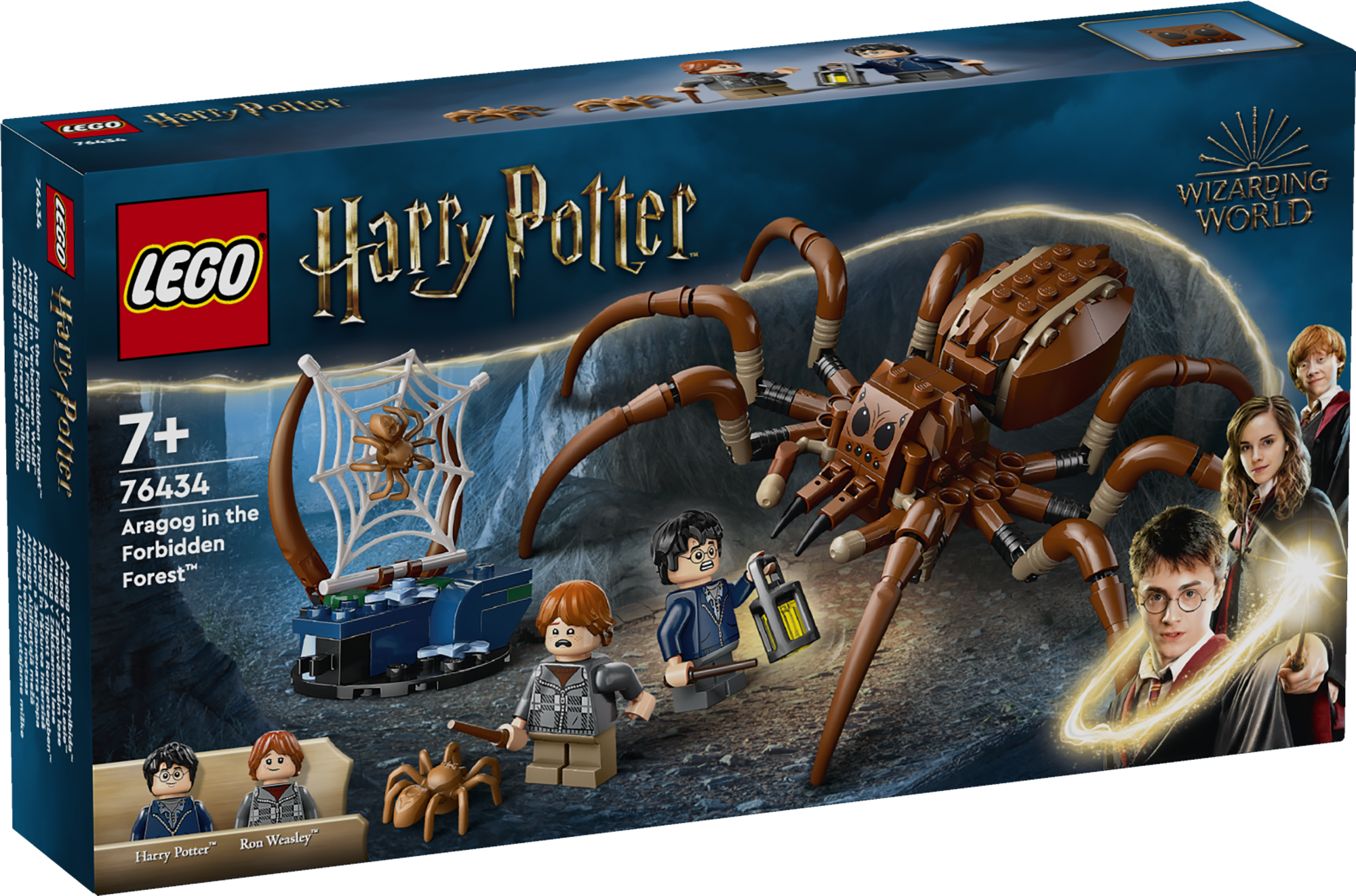 LEGO Harry Potter Aragog Keelatud metsas Mängi selles lastele mõeldud LEGO Harry Potteri komplektis. maagilisi lugusid keelatud metsas koos hiiglasliku ämbliku Aragogi